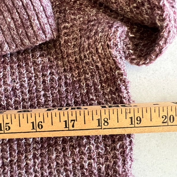 Abercrombie Fitch Women's Hooded Cardigan Sweater Mauve Speckled Knit Size S - Picture 5 of 8